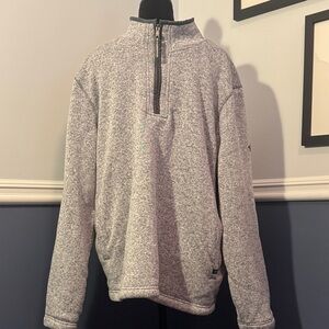 Orvis Men's Heather Gray Zip-Up Sweater